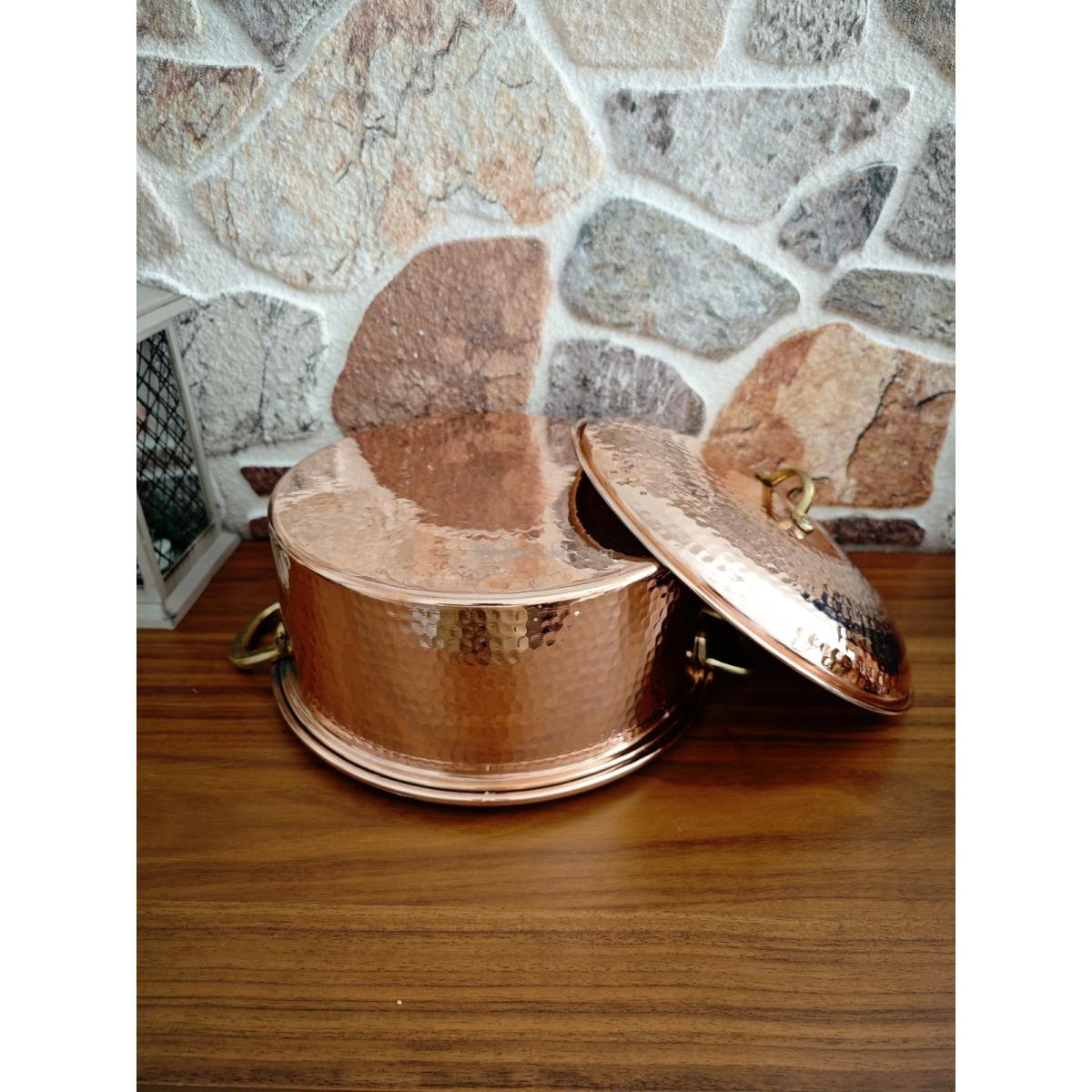 Bakır Tencere 30 Cm - Görsel 5