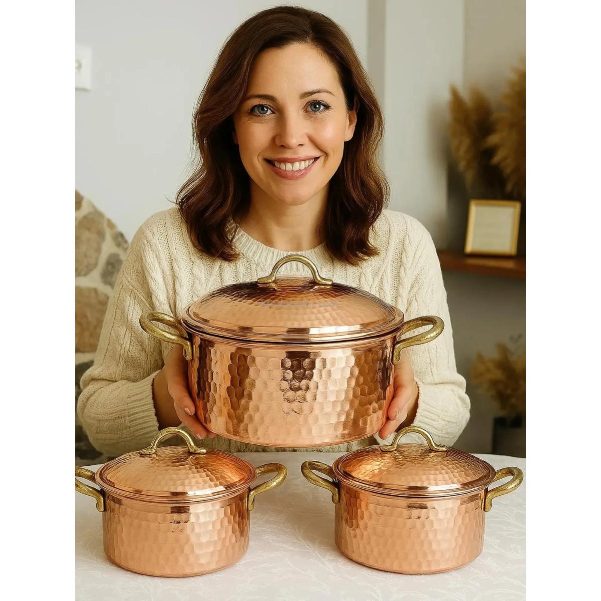 Bakır Tencere 28 Cm - Görsel 2