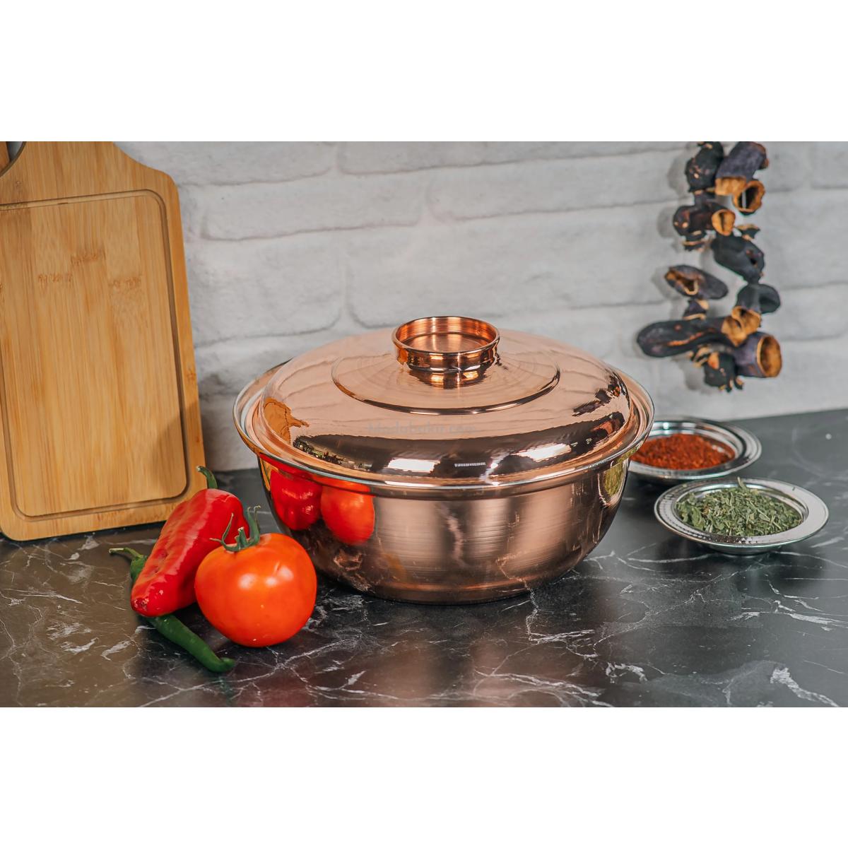 Bakır Helvane Tencere 24 Cm - Görsel 2