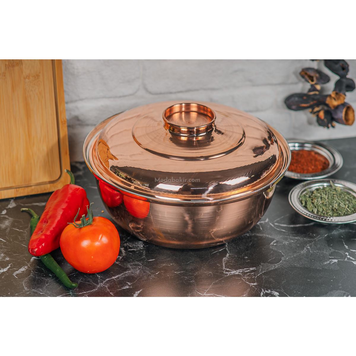 Bakır Helvane Tencere 26 Cm - Görsel 4