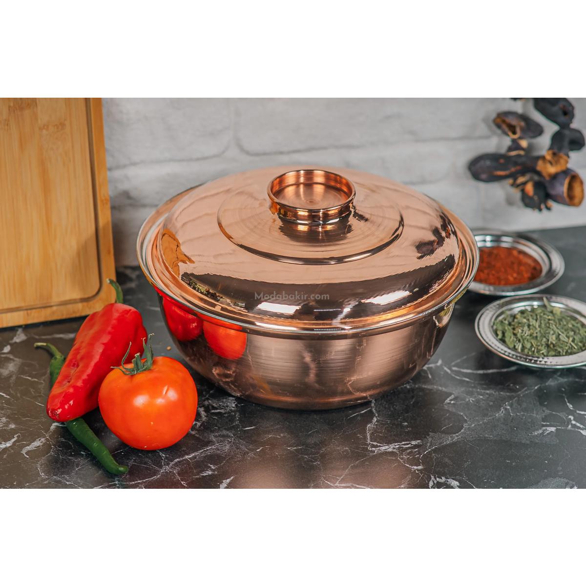 Bakır Helvane Tencere 24 Cm - Görsel 4