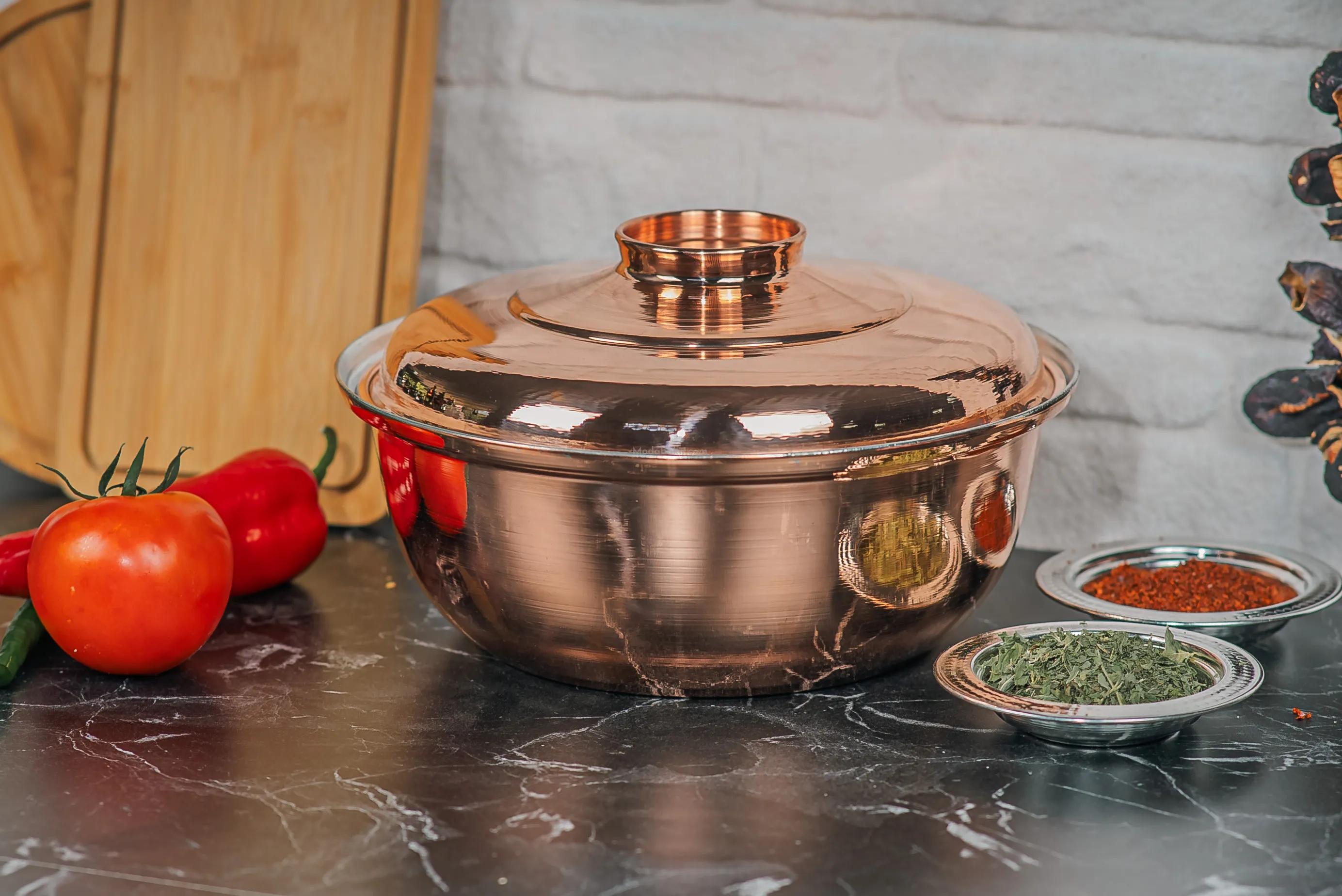 Bakır Helvane Tencere 24 Cm - Görsel 5