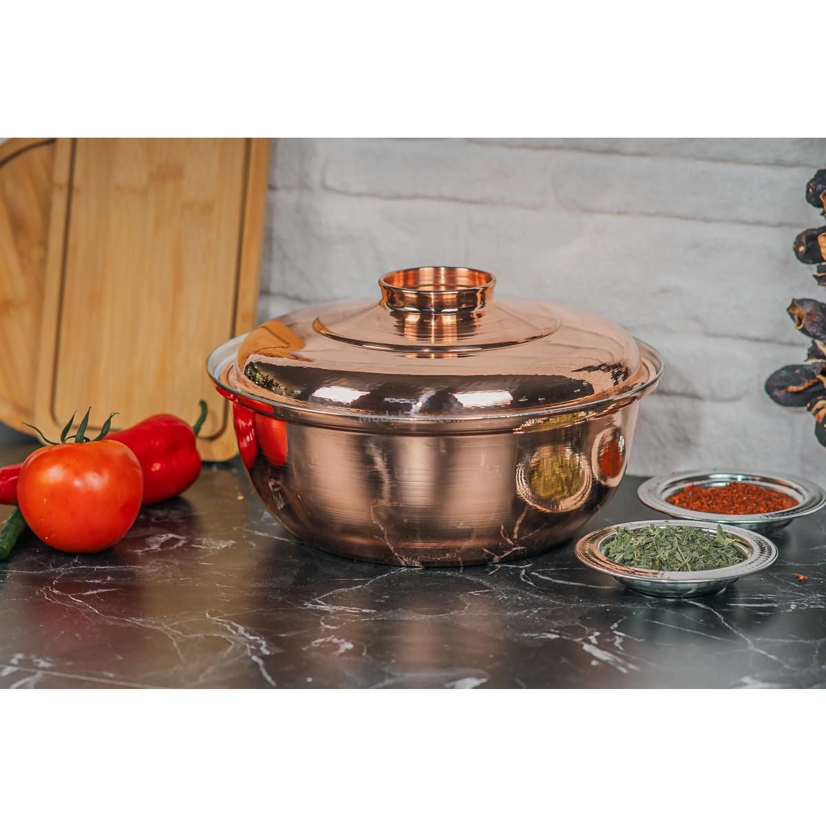 Bakır Helvane Tencere 24 Cm - Görsel 5