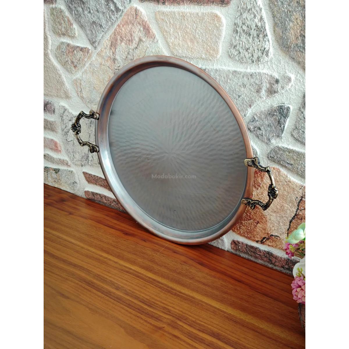 Bakır Vintage Tepsi - Görsel 4