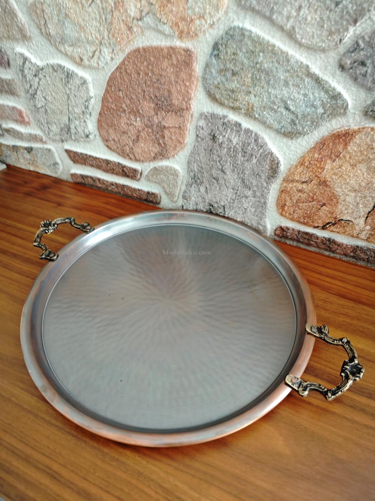 Bakır Vintage Tepsi - Görsel 6