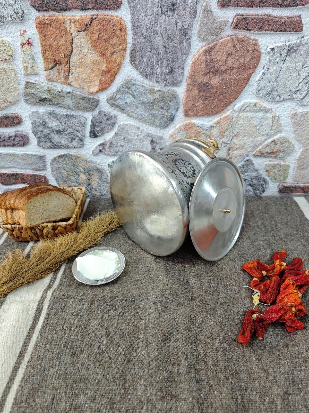 Bakır Yoğurt Bakraç 5 Lt - Görsel 3