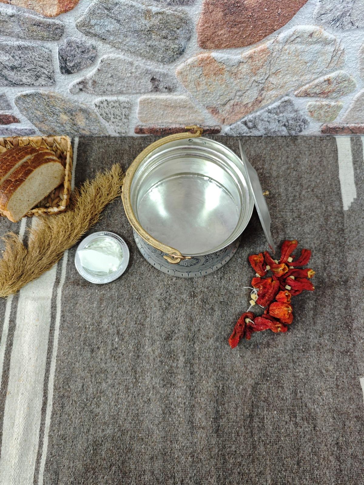 Bakır Yoğurt Bakraç 5 Lt - Görsel 4