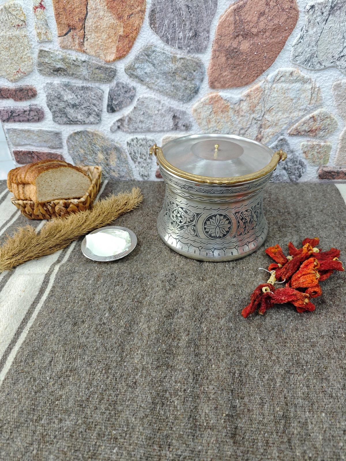 Bakır Yoğurt Bakraç 3 Litre - Görsel 2