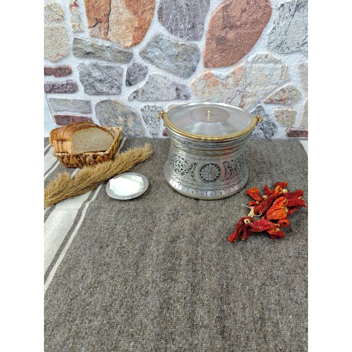 Bakır Yoğurt Bakraç 3 Litre - Görsel 2