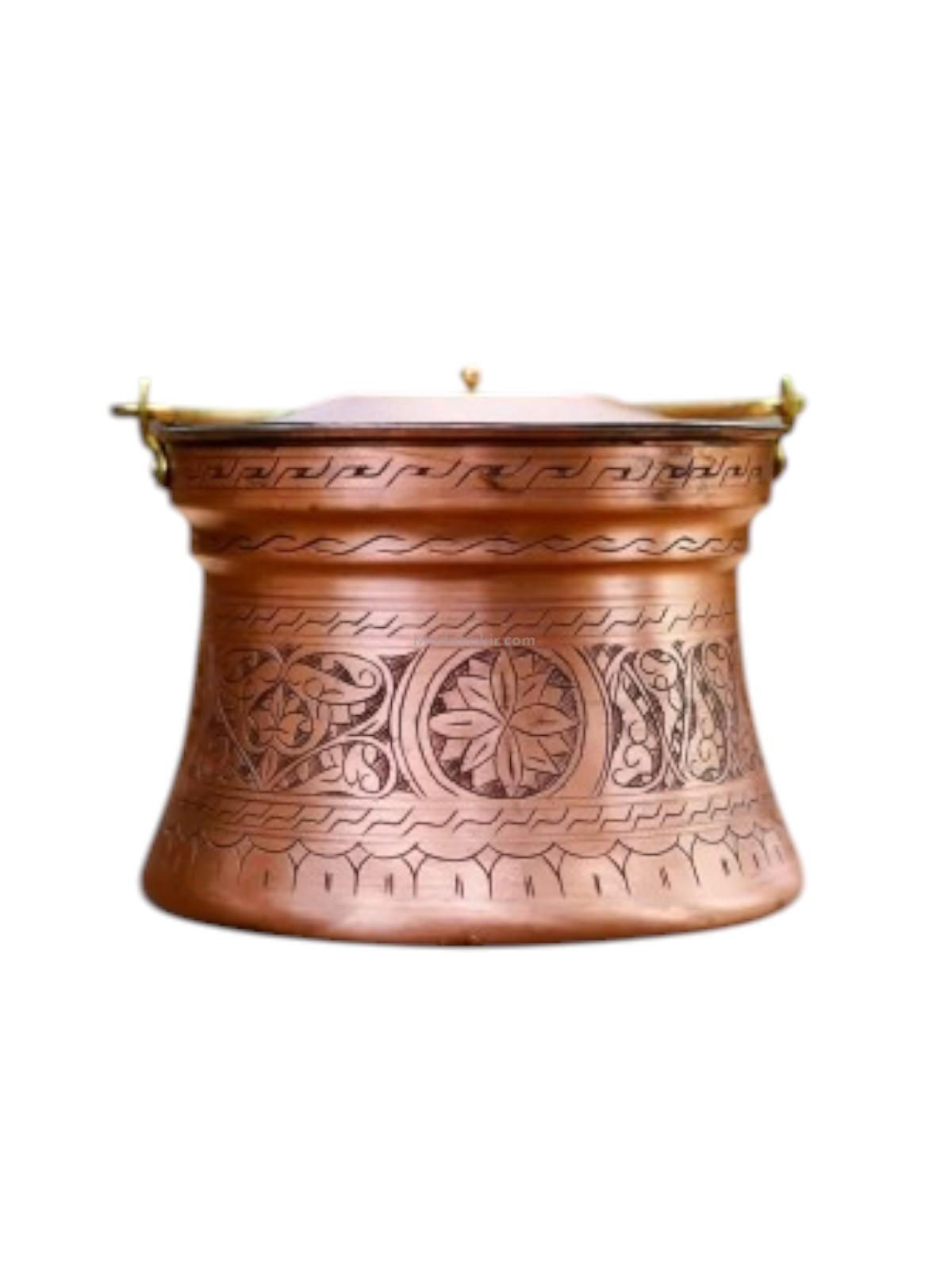 Bakır Yoğurt Bakraç 3 Lt Kırmızı - Görsel 2