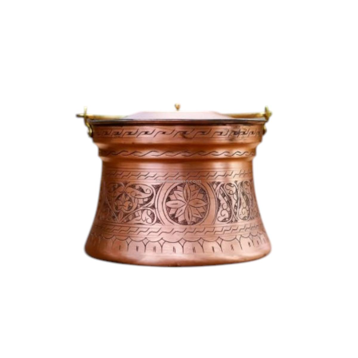 Bakır Yoğurt Bakraç 3 Lt Kırmızı - Görsel 2