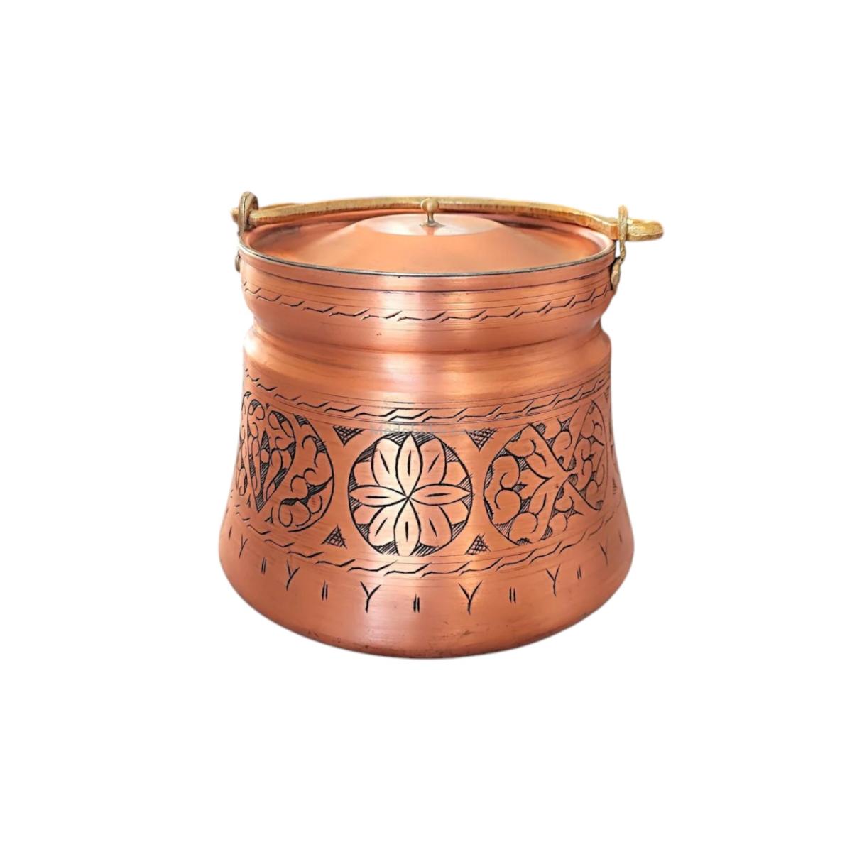 Bakır Yoğurt Bakraç 3 Lt Kırmızı - Görsel 3