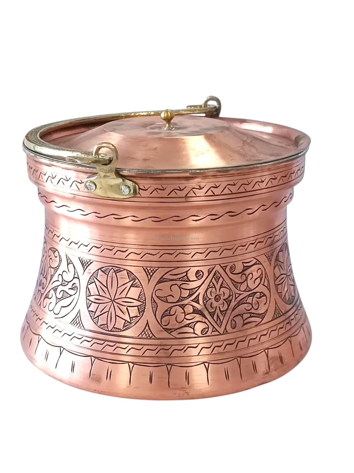 Bakır Yoğurt Bakraç 3 Lt Kırmızı - Görsel 4