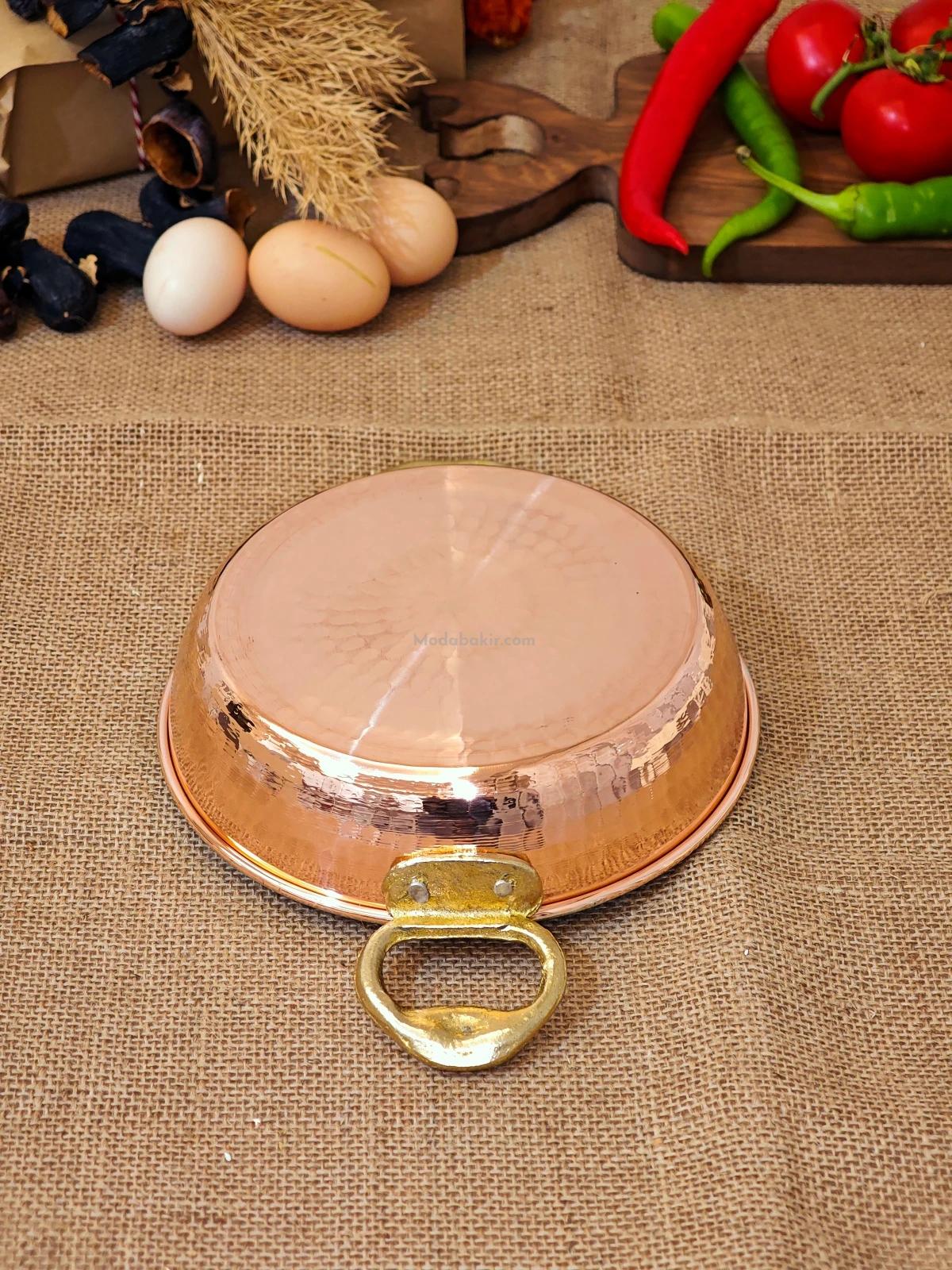 Bakır Yumurta Sahani 16 cm - Görsel 4