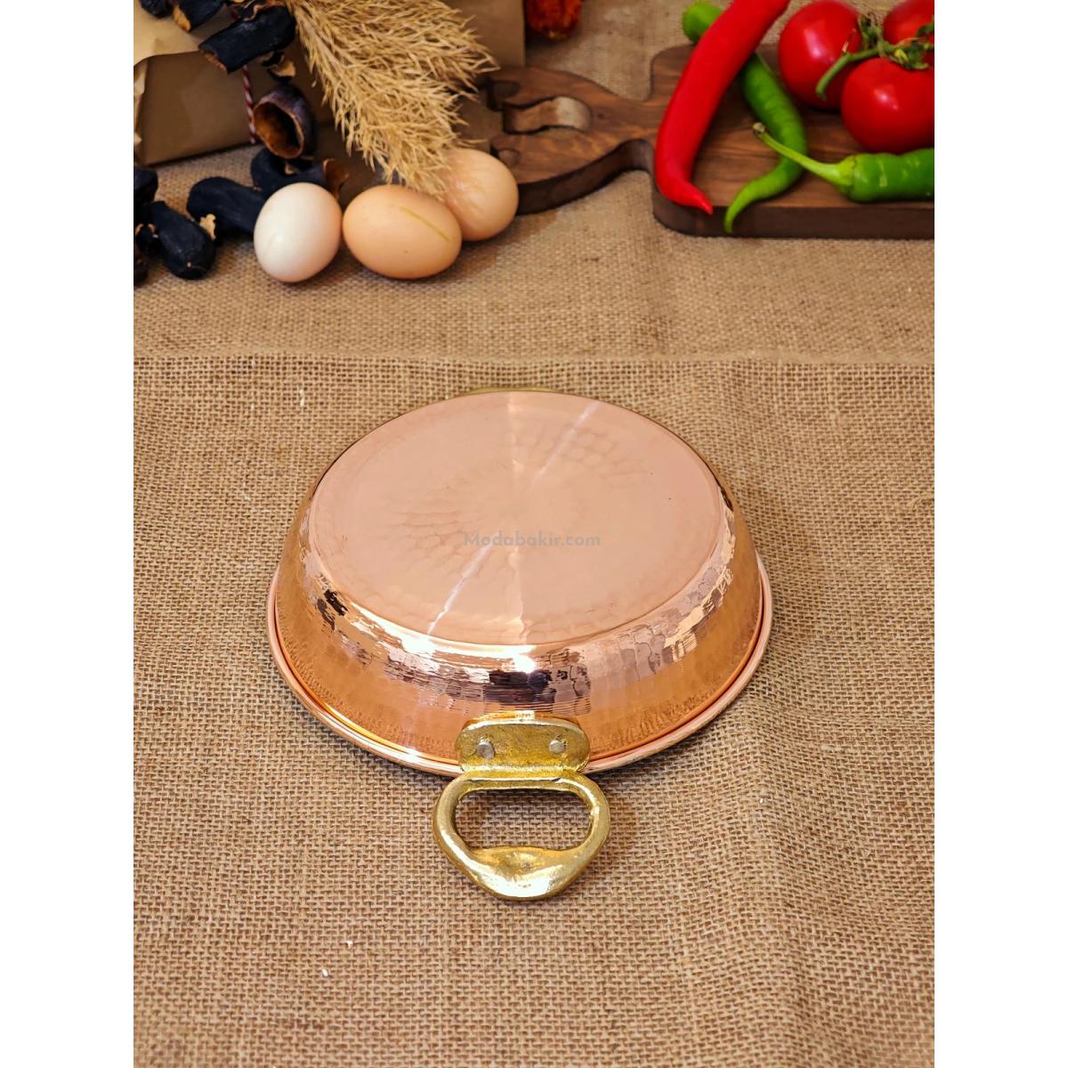Bakır Yumurta Sahani 16 cm - Görsel 4
