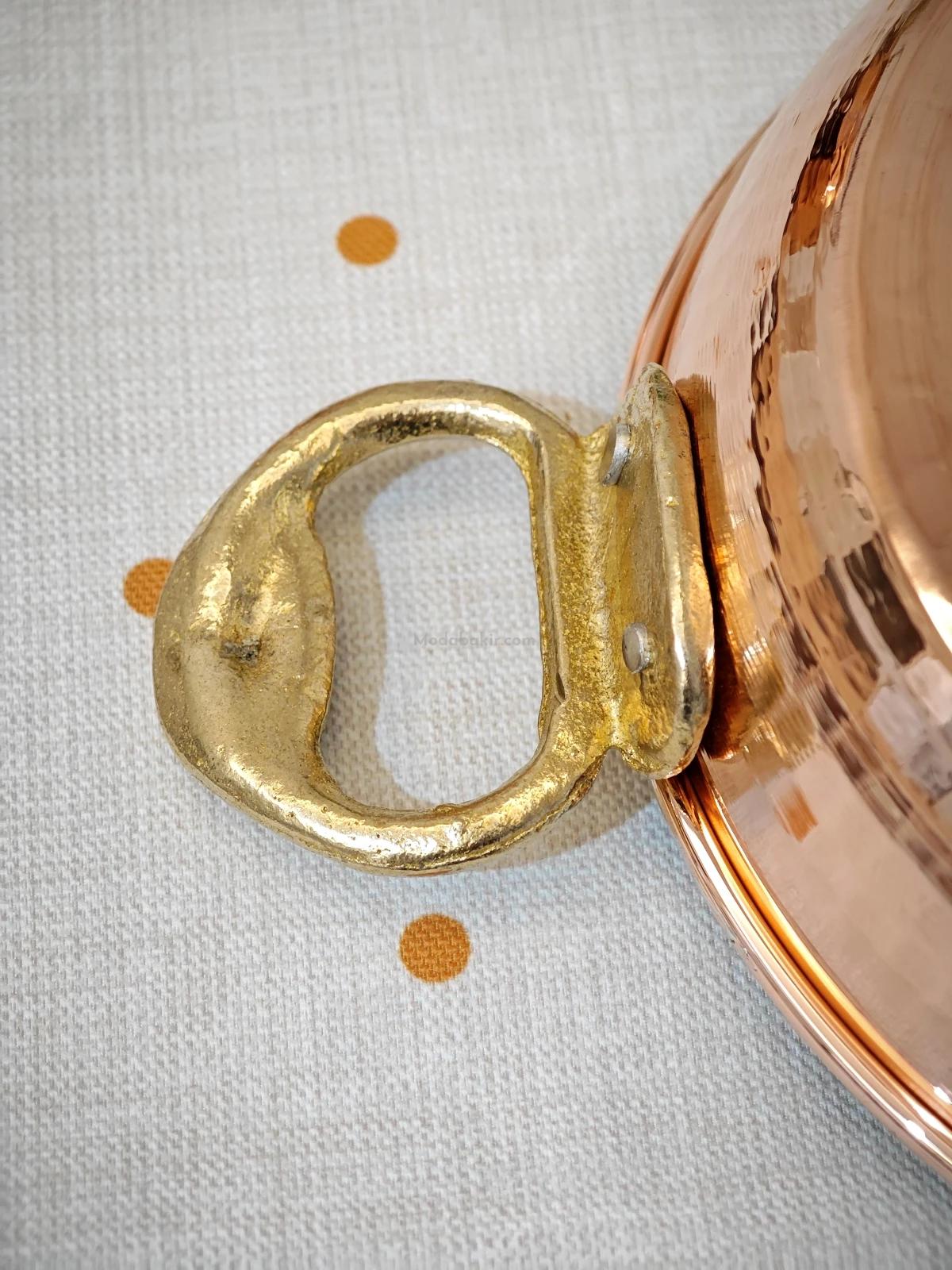 Bakır Yumurta Sahani 16 cm - Görsel 5