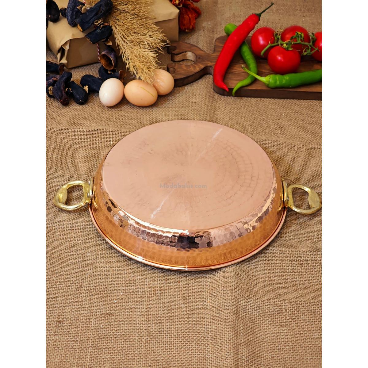 Bakır Yumurta Sahani 18 cm - Görsel 3