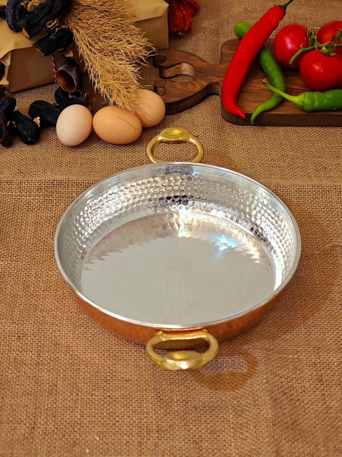 Bakır Yumurta Sahani 20 cm - Görsel 5