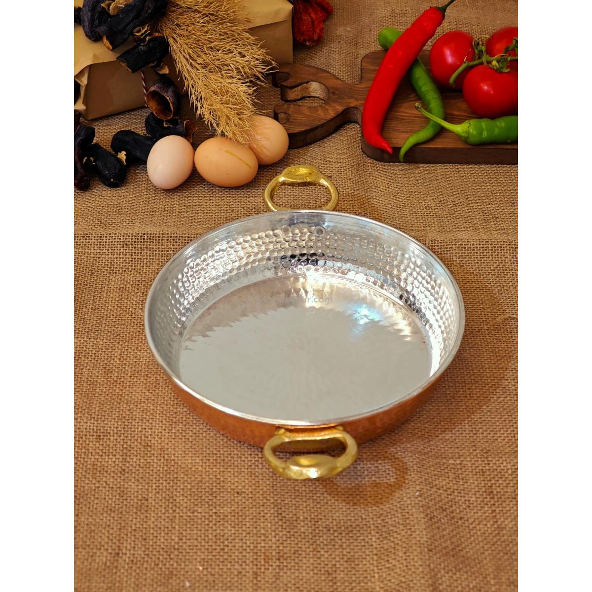 Bakır Yumurta Sahani 20 cm - Görsel 5