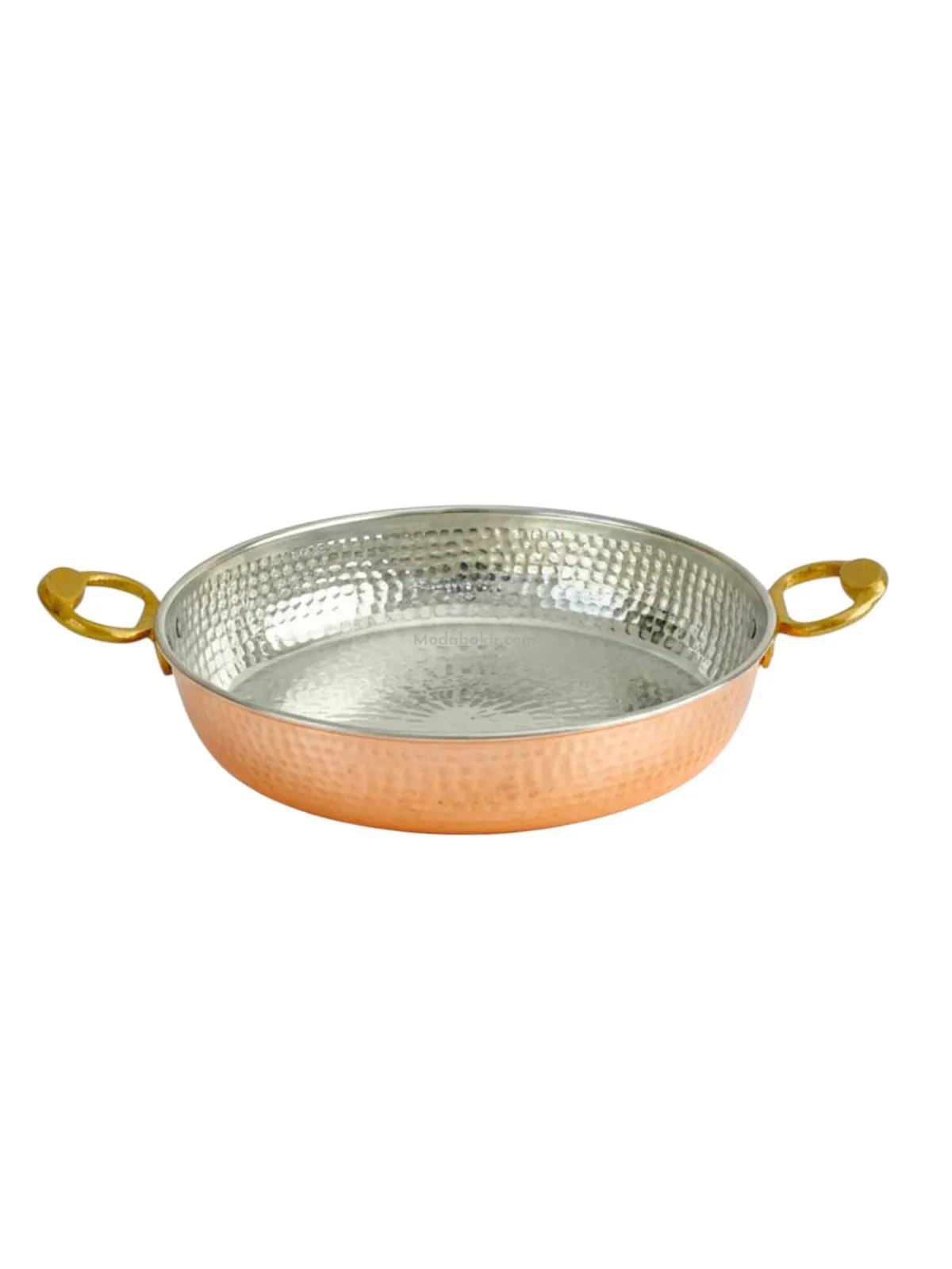 Bakır Yumurta Sahani 22 cm - Görsel 1