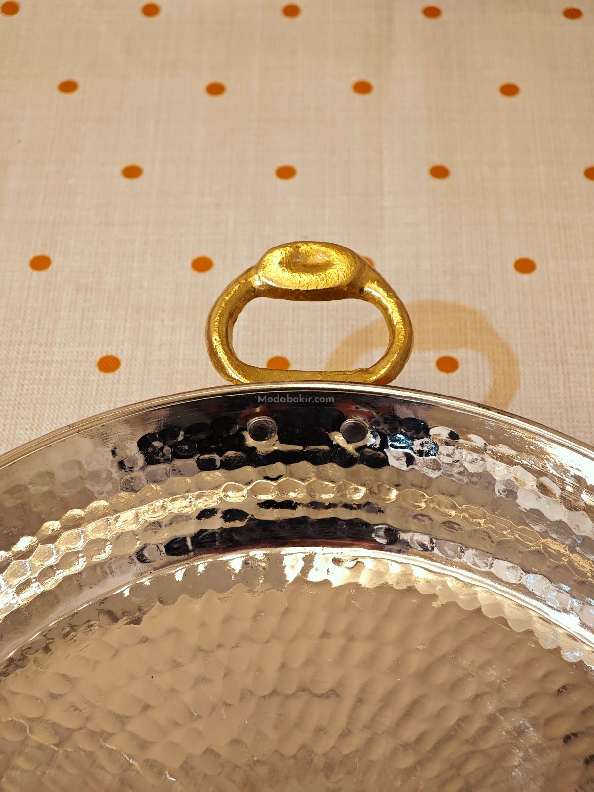 Bakır Yumurta Sahani 22 cm - Görsel 2