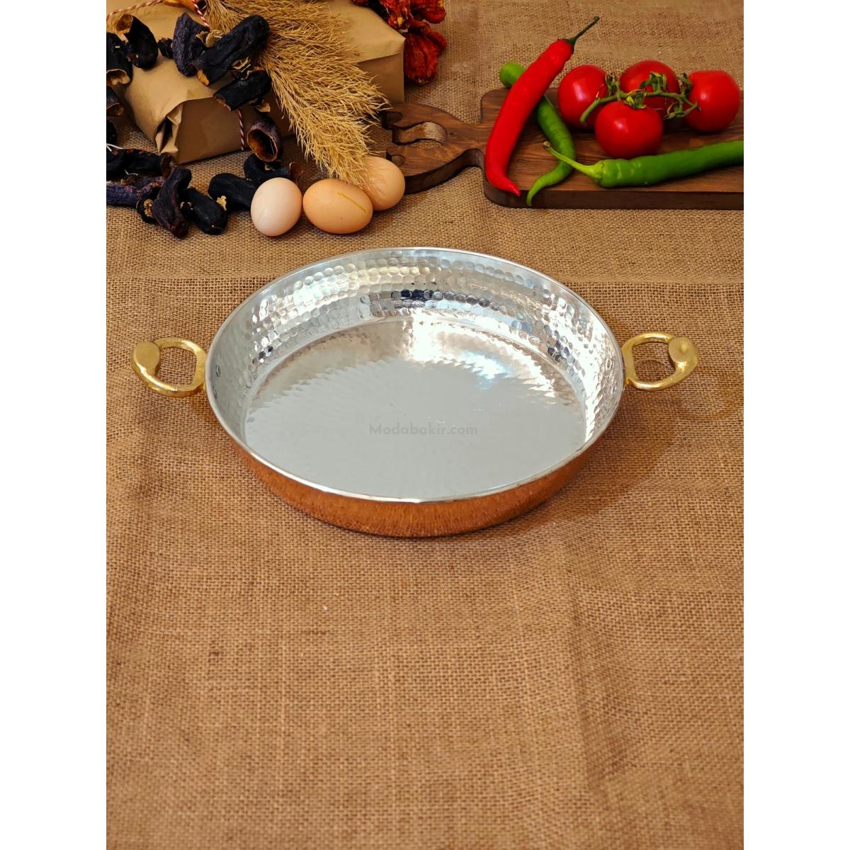 Bakır Yumurta Sahani 22 cm - Görsel 3