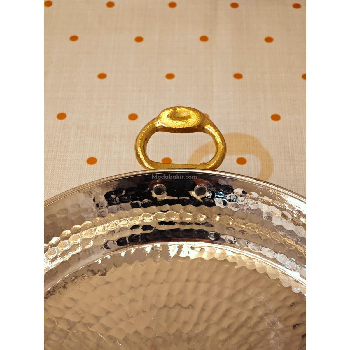 Bakır Yumurta Sahani 22 cm - Görsel 6