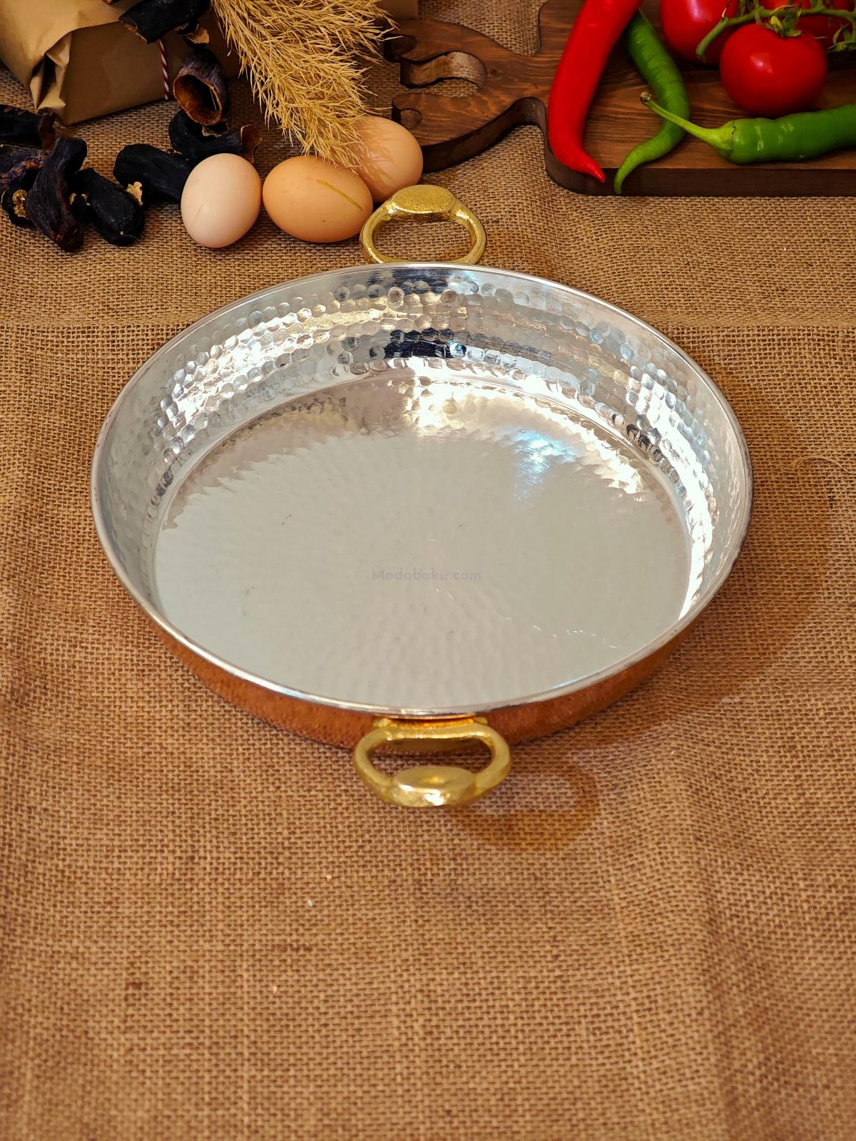 Bakır Yumurta Sahani 27 cm - Görsel 6