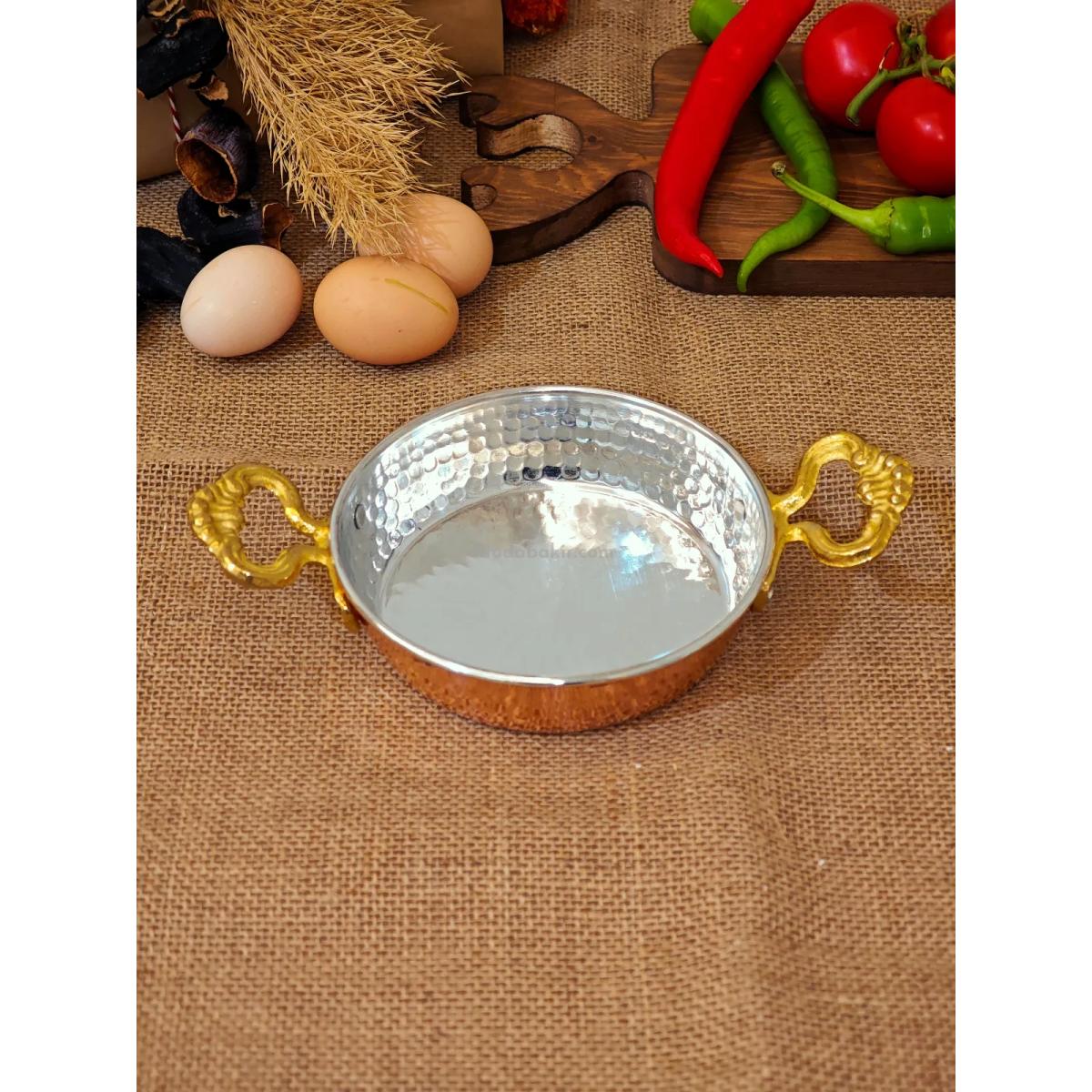 Bakır Yumurta Tava 14 cm - Görsel 4