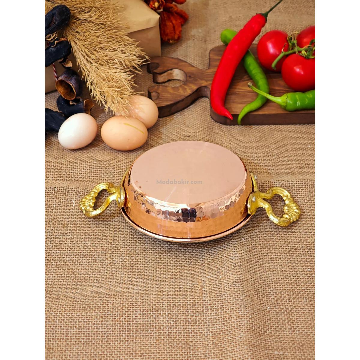 Bakır Yumurta Tava 14 cm - Görsel 5