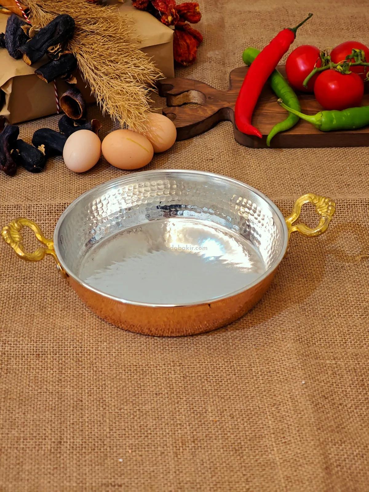 Bakır Yumurta Tava 16 cm - Görsel 2