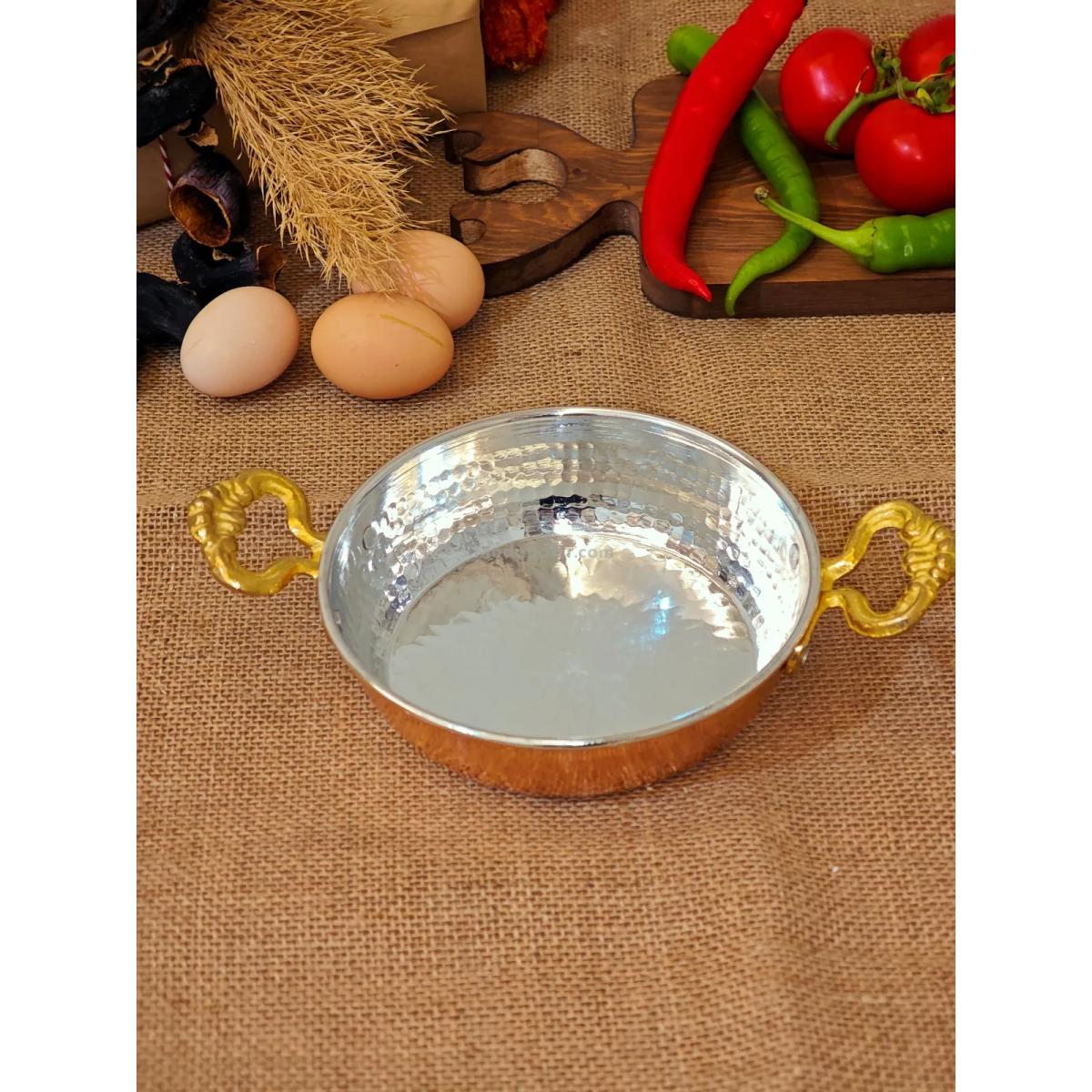 Bakır Yumurta Tava 16 cm - Görsel 4