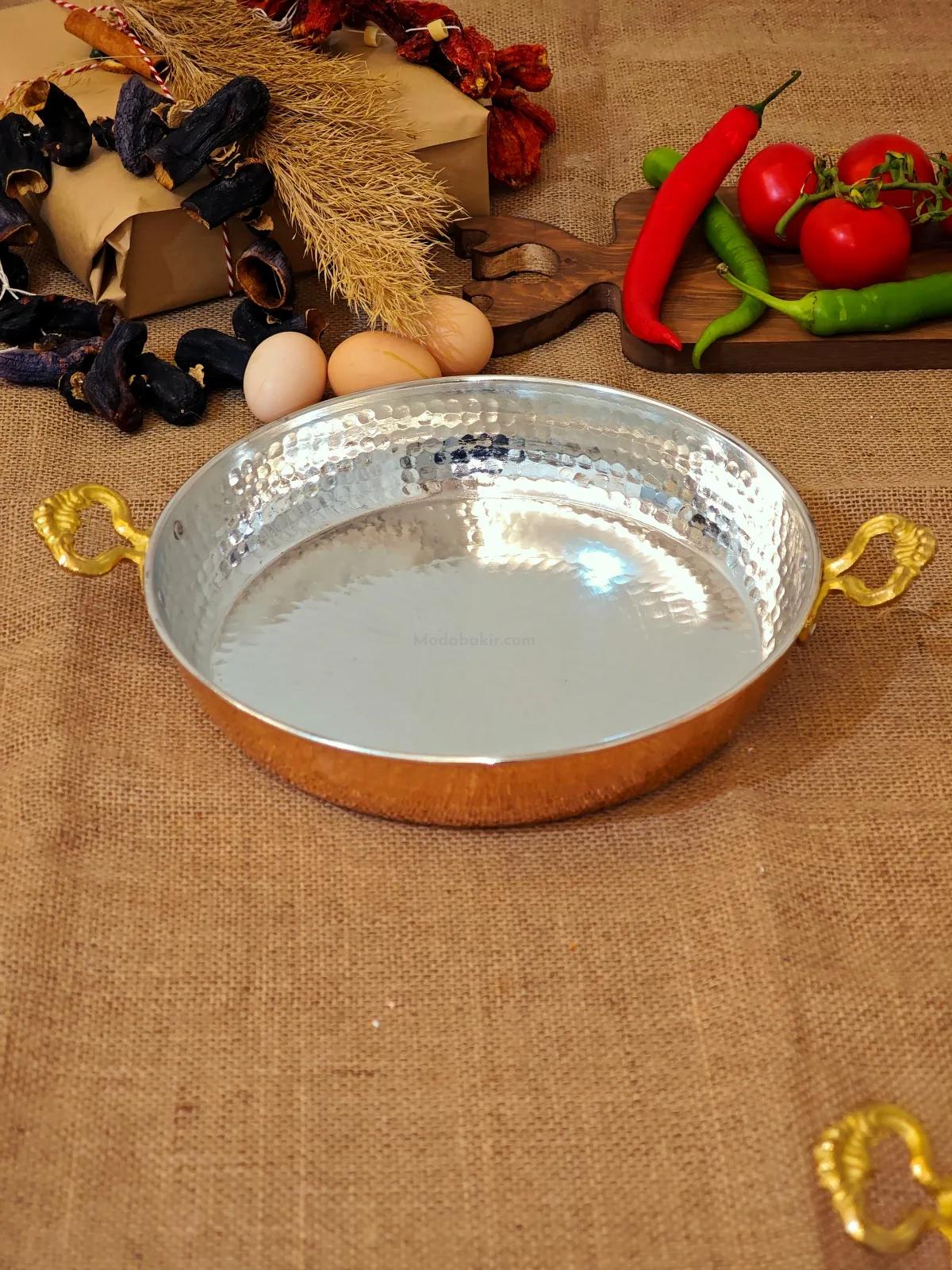 Bakır Yumurta Tava 18 cm - Görsel 4