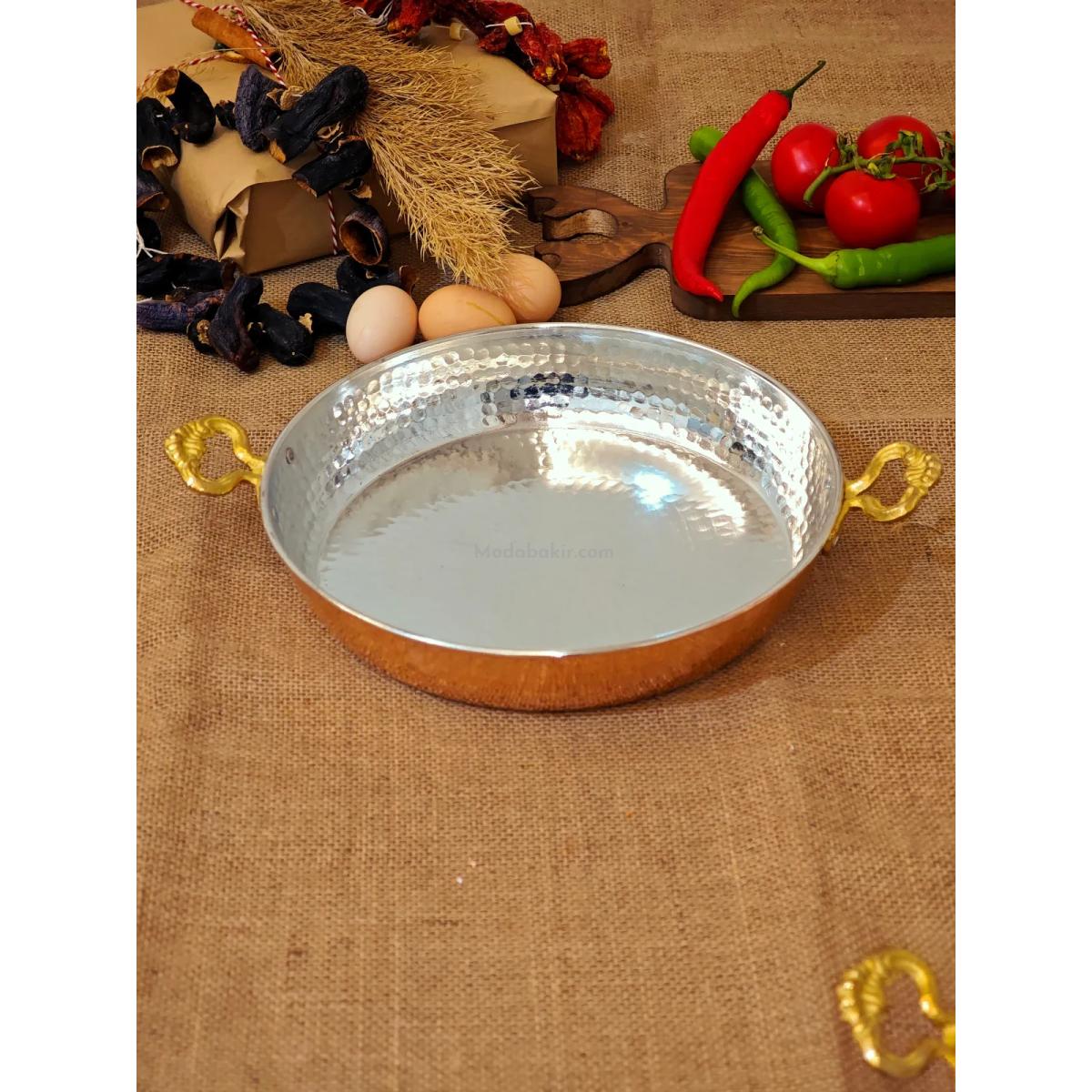 Bakır Yumurta Tava 18 cm - Görsel 4