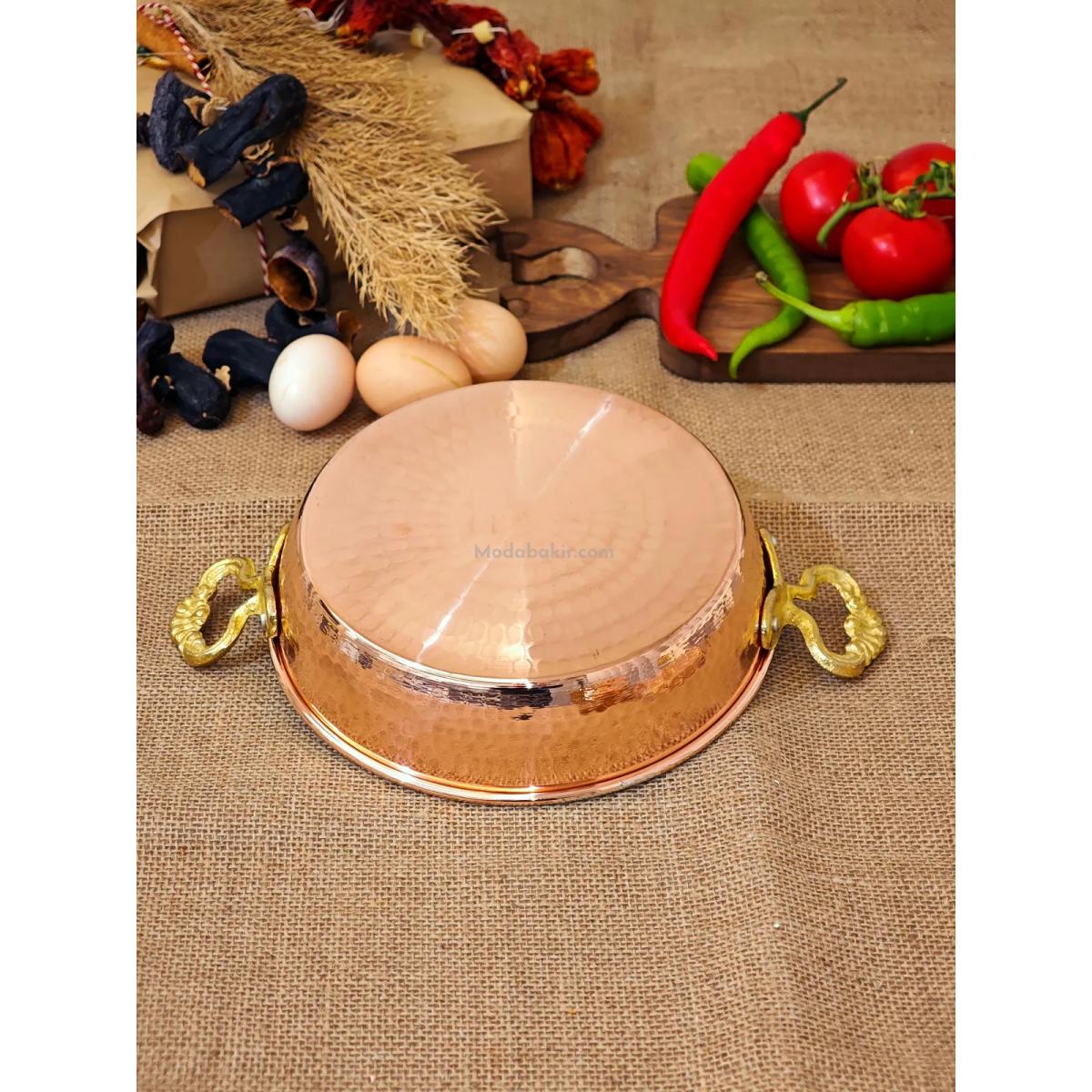 Bakır Yumurta Tava 18 cm - Görsel 5