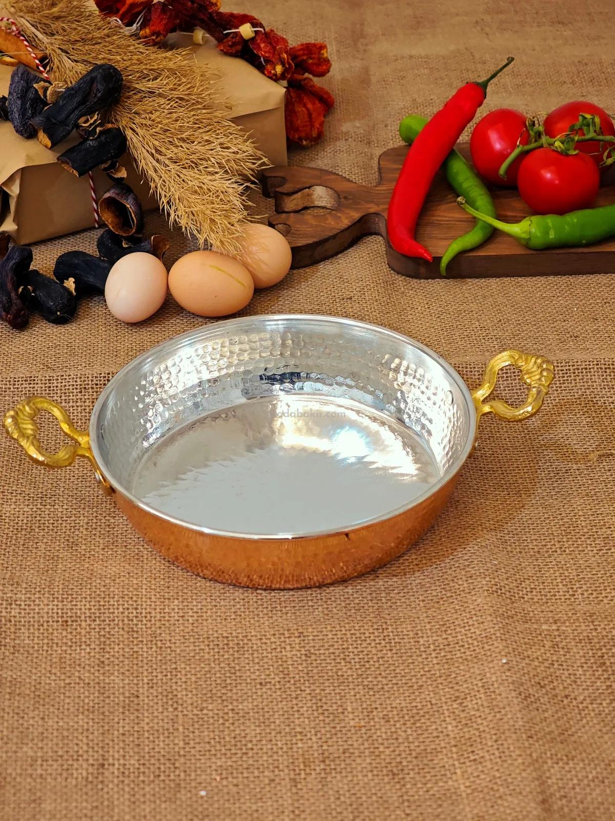 Bakır Yumurta Tava 22 cm - Görsel 4