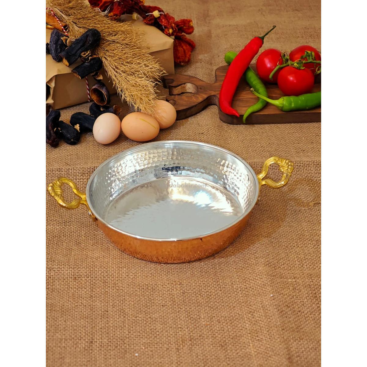 Bakır Yumurta Tava 22 cm - Görsel 4
