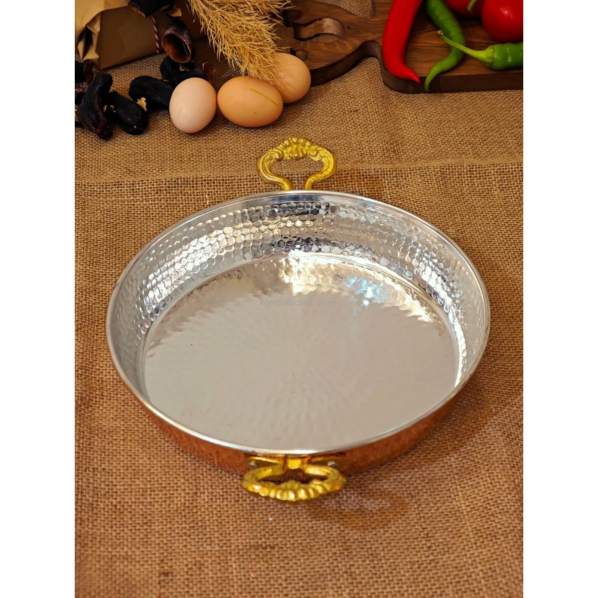 Bakır Yumurta Tava 24 cm - Görsel 2