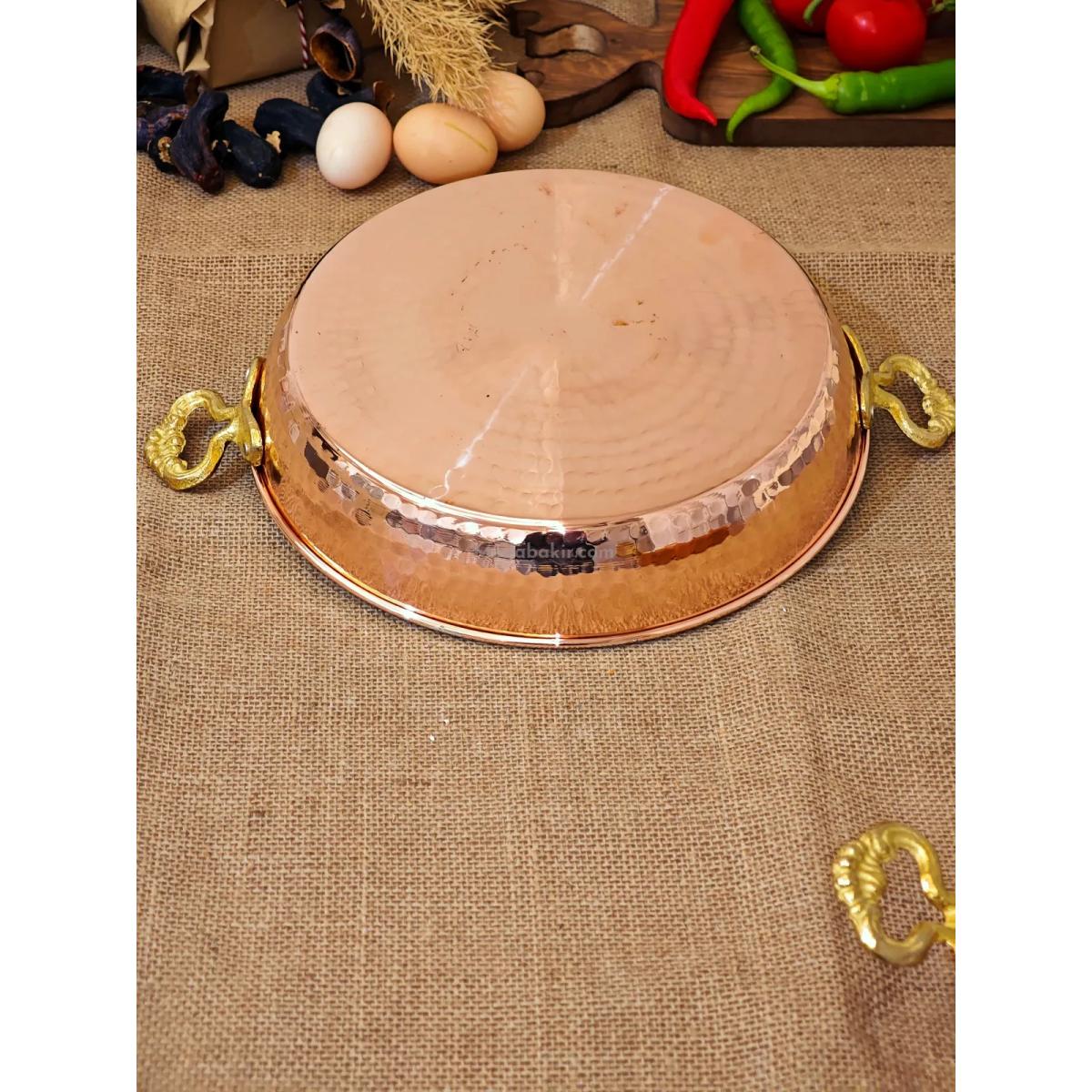Bakır Yumurta Tava 24 cm - Görsel 4
