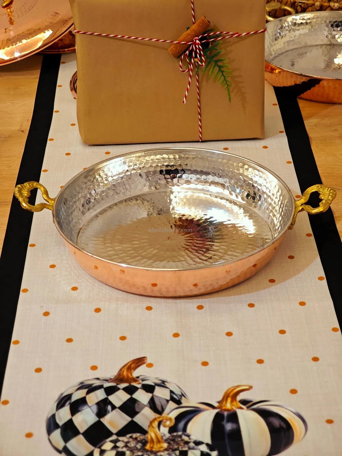 Bakır Yumurta Tava 24 cm - Görsel 5