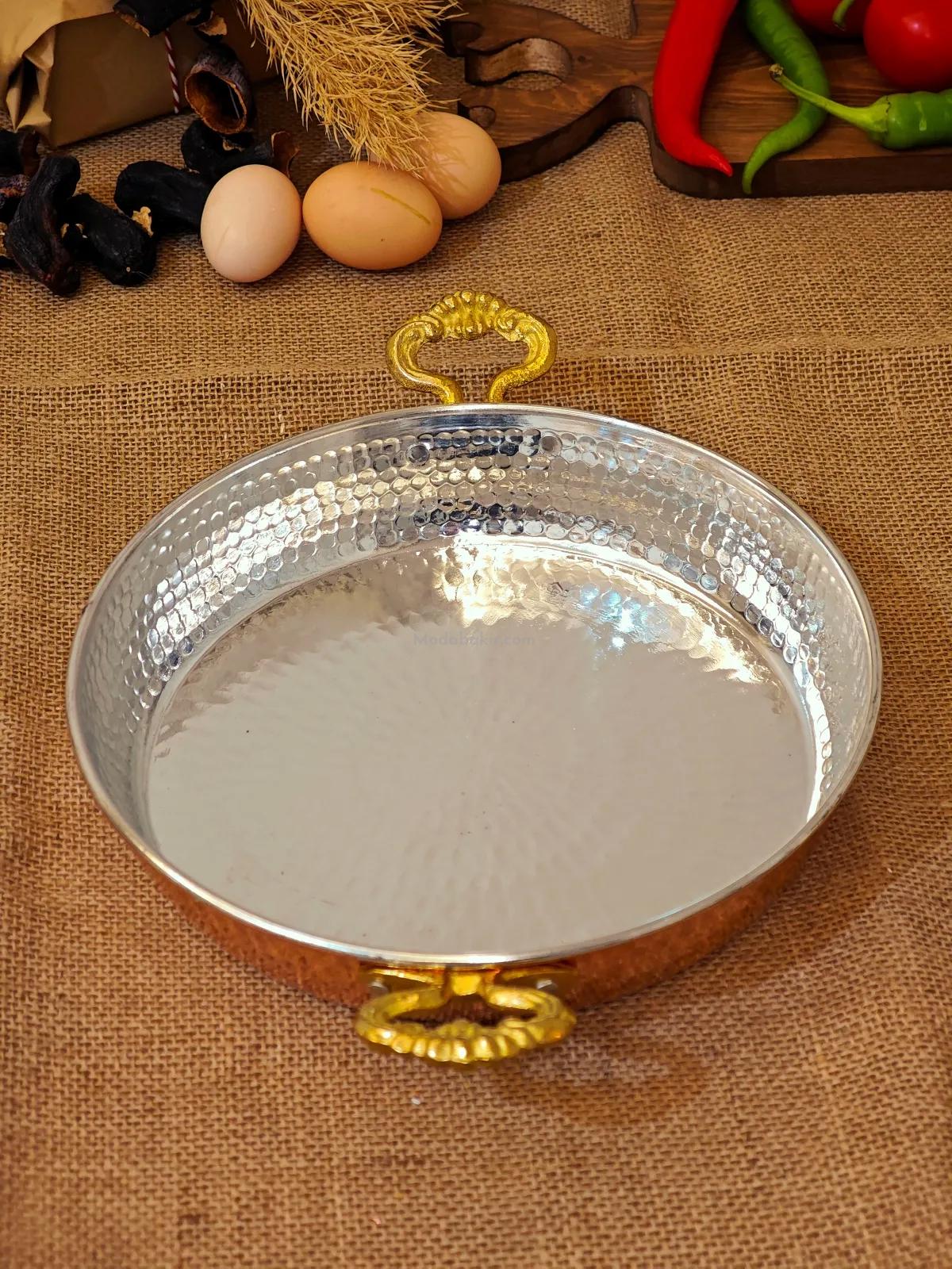 Bakır Yumurta Tava 27 cm - Görsel 2