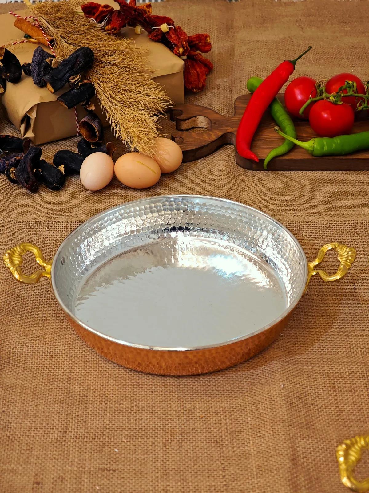 Bakır Yumurta Tava 27 cm - Görsel 5