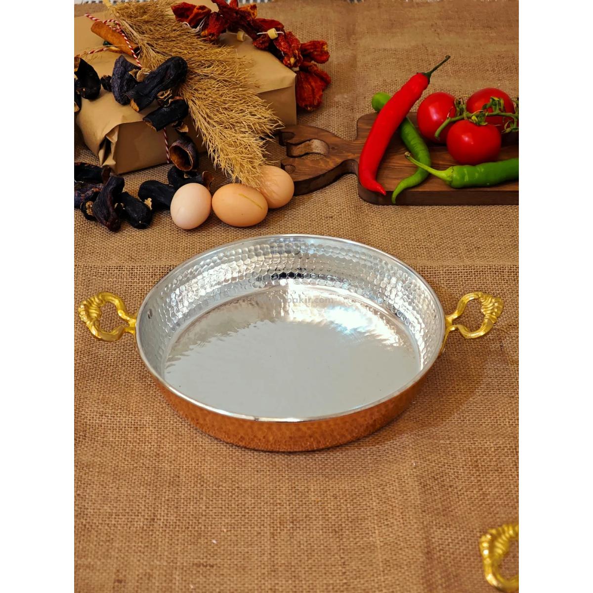 Bakır Yumurta Tava 27 cm - Görsel 5