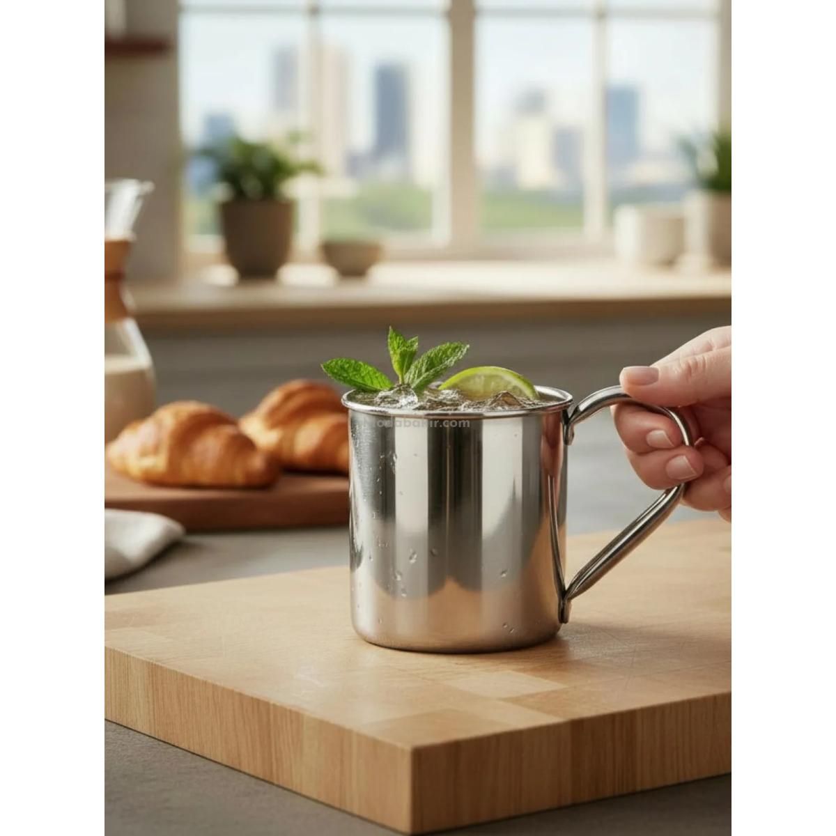 Bakır Zarif Kupa Bardak - Görsel 2