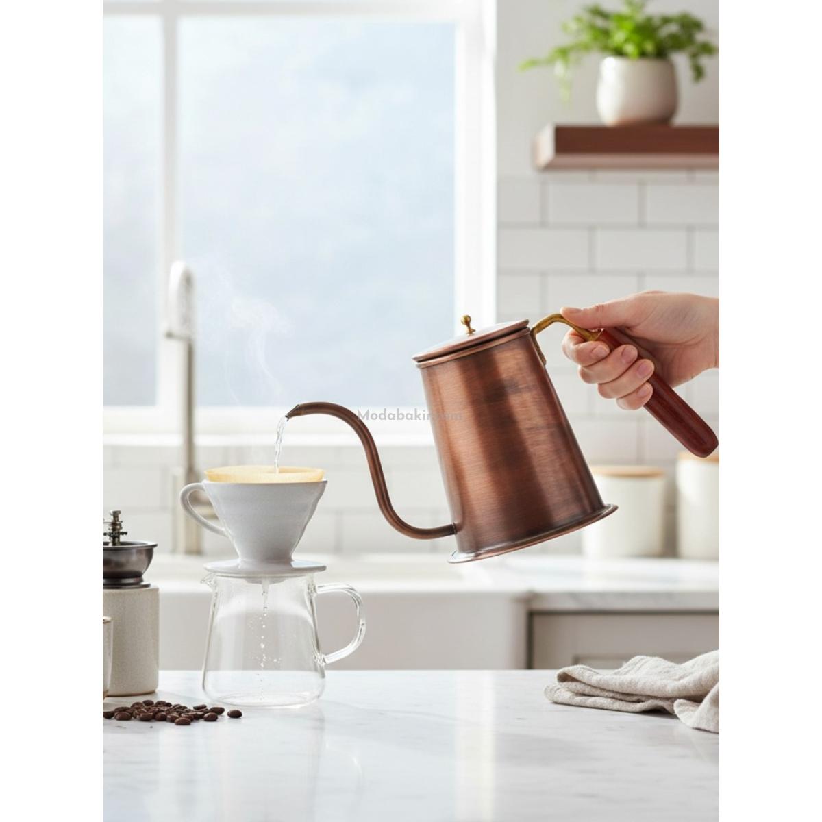 Barista Bakır Demlik Oksit - Görsel 4