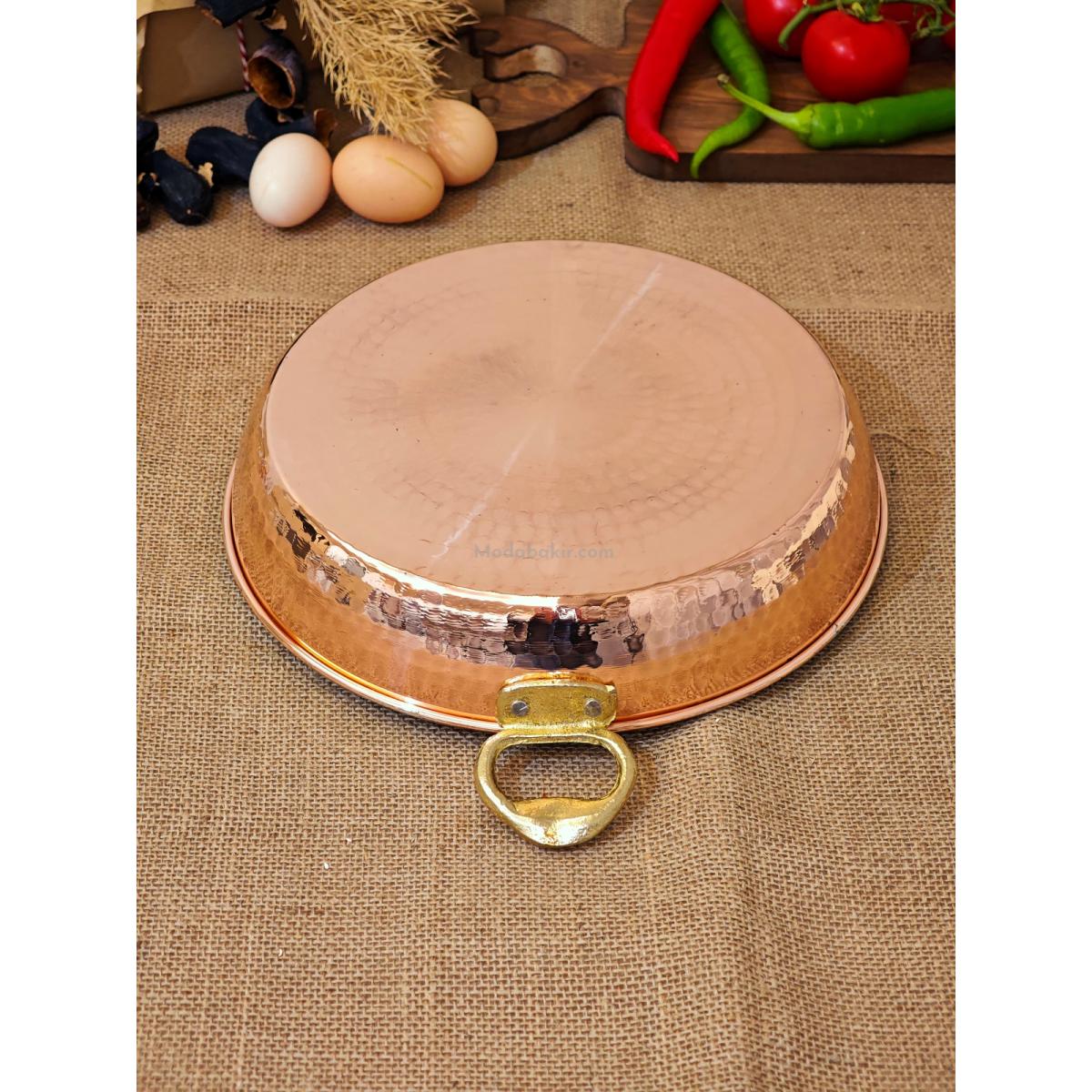 Bakır Yumurta Sahani 27 cm - Görsel 4