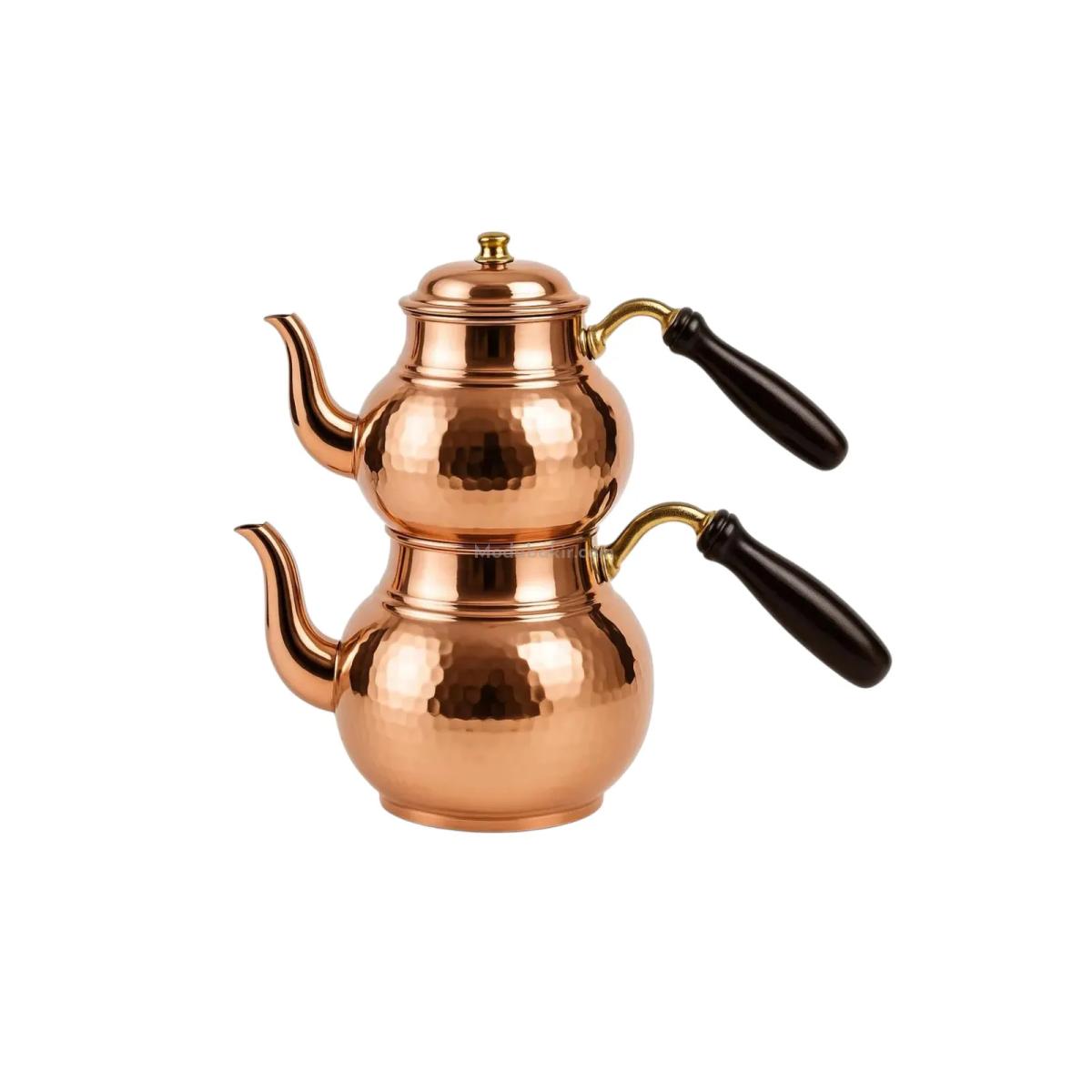 Büyük Boy Bakır Çaydanlık - Görsel 1