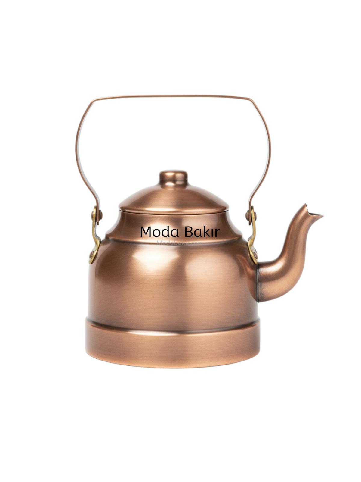 Çay Durağı Bakır Demlik Oksit Renk - Görsel 1