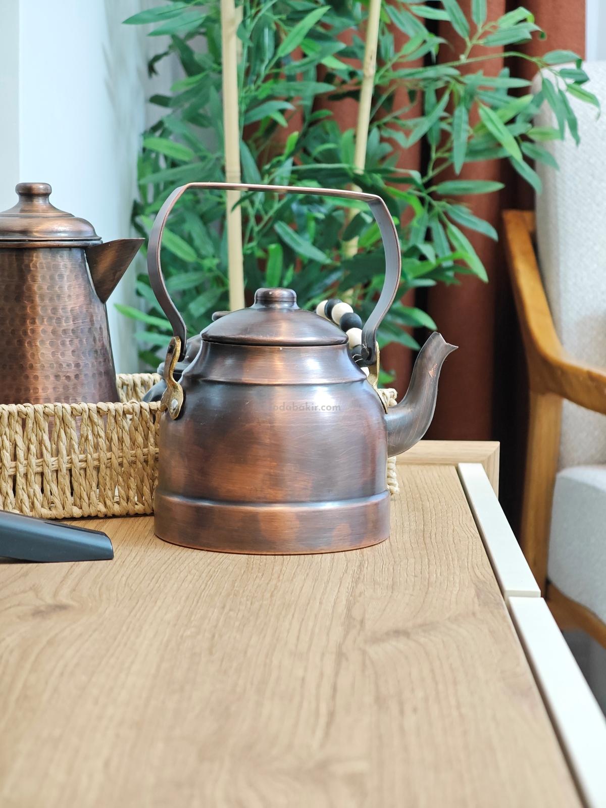 Çay Durağı Bakır Demlik Oksit Renk - Görsel 3