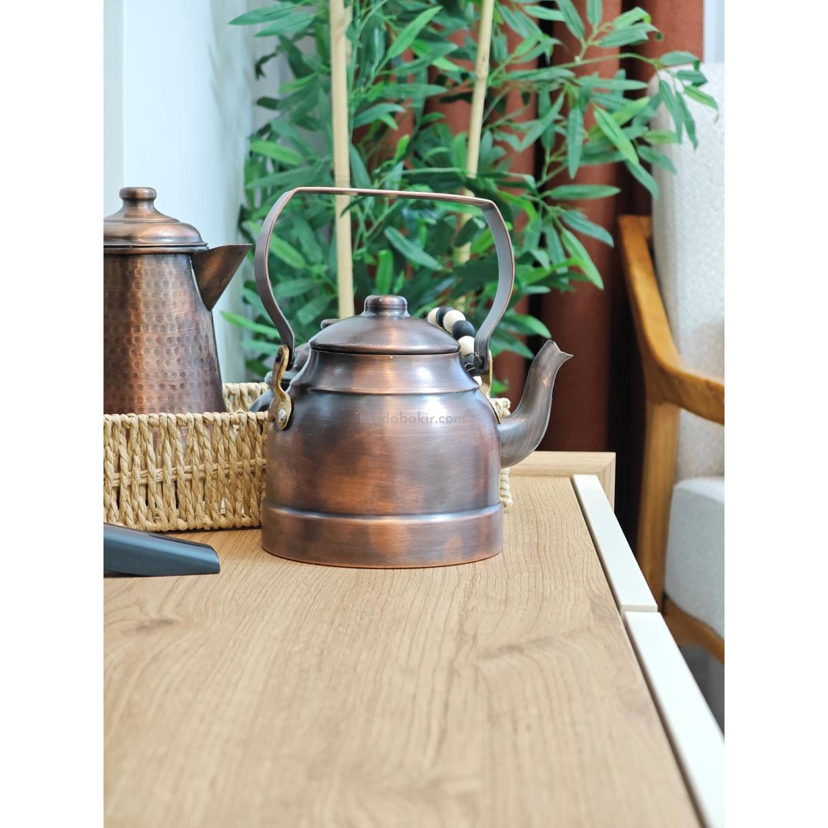 Çay Durağı Bakır Demlik Oksit Renk - Görsel 3